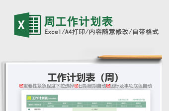 2021年周工作計(jì)劃表