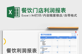 2022门店损益报表