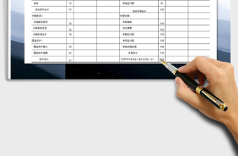 2022年資產(chǎn)負(fù)債表免費下載