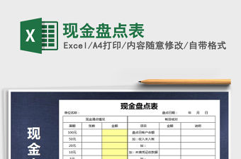 2021年現金盤點表