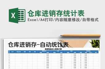 2022年倉庫進銷存統計表