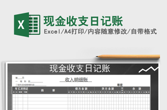 2022年現(xiàn)金收支日記賬免費下載