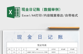 2022年現(xiàn)金日記賬（數(shù)據(jù)舉例）免費(fèi)下載