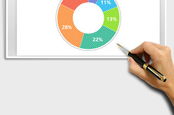 2022年糖果紙系列圖表圓環圖免費下載