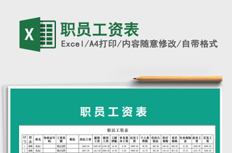 2022年職員工資表