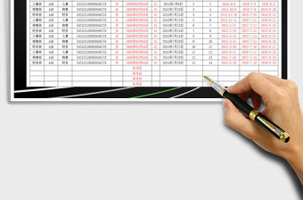 2021年員工檔案合同管理表