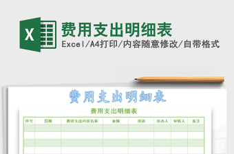 2022年費(fèi)用支出明細(xì)表免費(fèi)下載