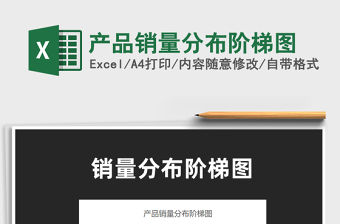 2021年產(chǎn)品銷量分布階梯圖