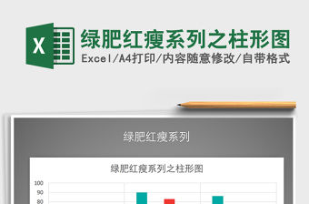 2022年綠肥紅瘦系列之柱形圖免費下載