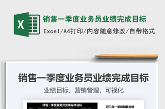2021年銷售一季度業(yè)務(wù)員業(yè)績(jī)完成目標(biāo)