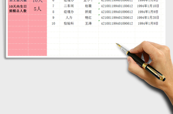 2022年企業(yè)員工生日智能提醒-（函數(shù)自動匯總）免費下載