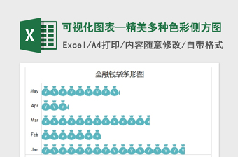 2021年可視化圖表—精美多種色彩側(cè)方圖免費下載