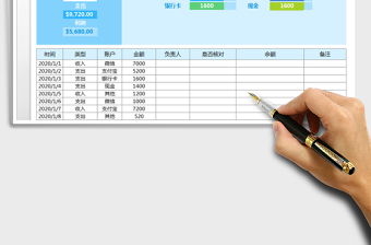 2022年收支管理表-公式计算免费下载