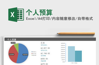 2021年個人預算免費下載
