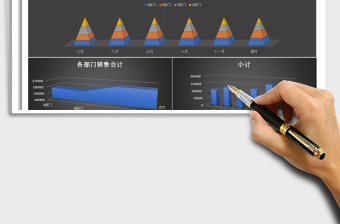2021年下半年各部門銷售業(yè)績圖表