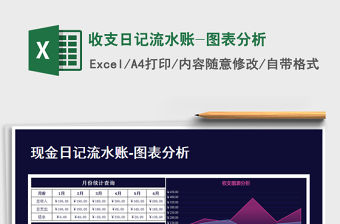 2022年收支日記流水賬-圖表分析免費下載