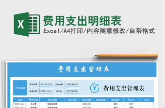 2022年費(fèi)用支出明細(xì)表