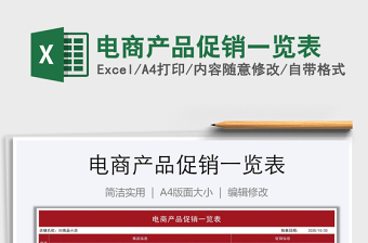 2021年電商產(chǎn)品促銷一覽表