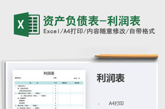 2021年資產負債表-利潤表