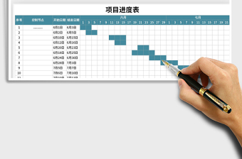 2021年工程项目进度表