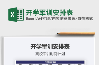 2021年開學(xué)軍訓(xùn)安排表
