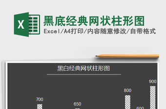 2022年黑底經(jīng)典網(wǎng)狀柱形圖免費(fèi)下載