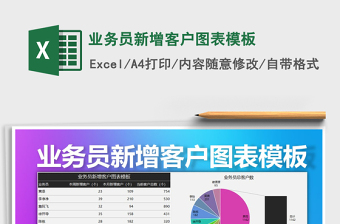 2021年業(yè)務(wù)員新增客戶圖表模板免費下載