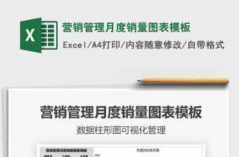 2021年營銷管理月度銷量圖表模板