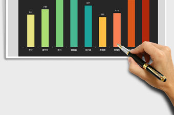 2022年柱形圖通用模板免費下載