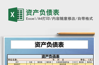 2022年資產(chǎn)負債表