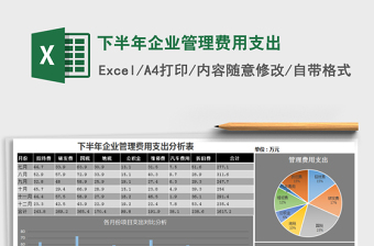 2021年下半年企業(yè)管理費用支出免費下載