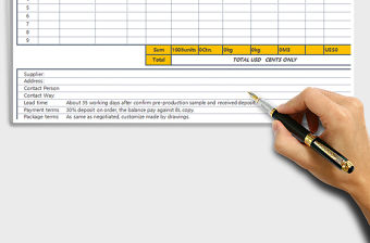 2021年外貿(mào)銷售報(bào)價單模板
