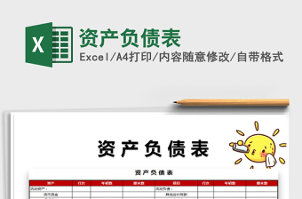 2021年資產(chǎn)負(fù)債表