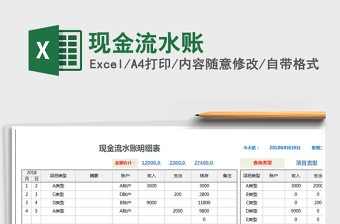 2021年現(xiàn)金流水賬免費(fèi)下載
