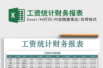 2021年工資統(tǒng)計財務報表