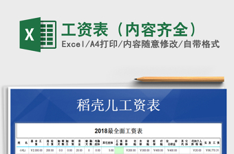 2022年工資表（內(nèi)容齊全）免費下載