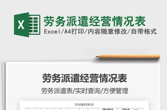 2021年勞務(wù)派遣經(jīng)營情況表