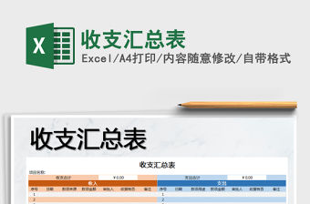 2022年收支匯總表