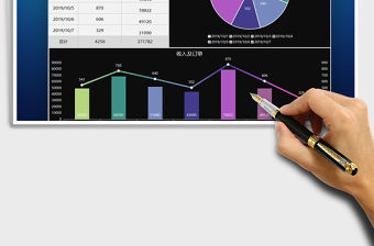 2021年國慶黃金周店鋪收入統計分析圖表