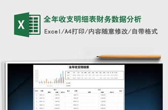 2022年全年收支明細(xì)表財(cái)務(wù)數(shù)據(jù)分析