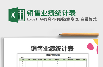 2021年銷售業(yè)績統(tǒng)計表免費下載