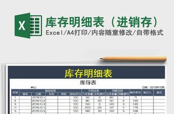 2022年庫存明細表（進銷存）