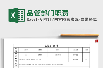 2021年品管部門(mén)職責(zé)