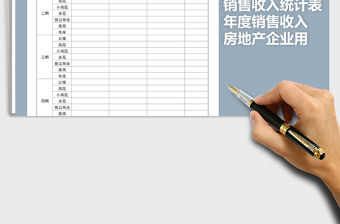 2021年年度銷售收入統計表免費下載