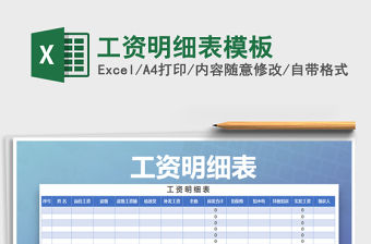 2022年工資明細(xì)表模板免費下載