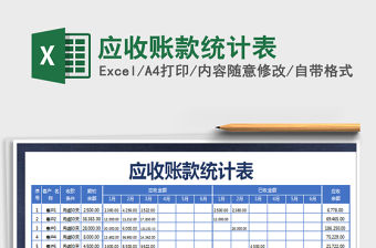 2021年應收賬款統計表
