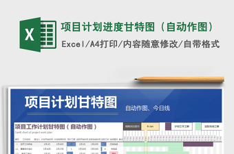 2022项目执行进度甘特图