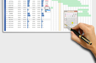 2021年项目计划进度甘特图（自动作图）