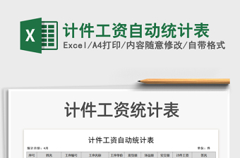 2022年計(jì)件工資自動統(tǒng)計(jì)表免費(fèi)下載