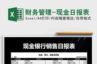 2021年財務管理-現金日報表